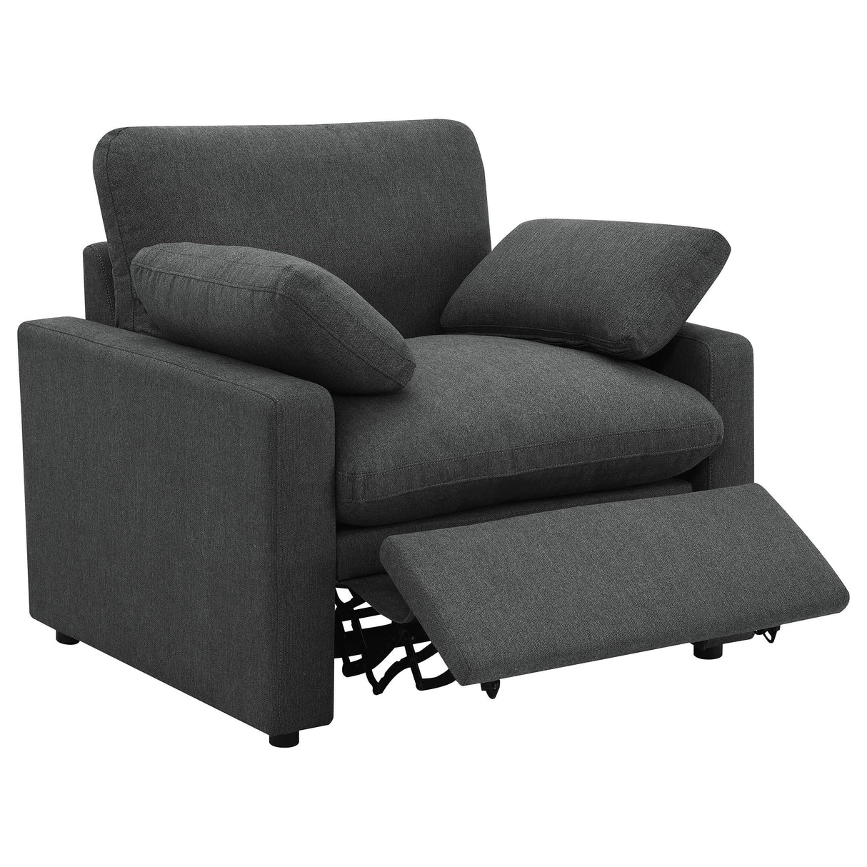 Collins Dark Gray Power Recliner Chair from Coaster - Luna Furniture
