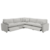 Collins Gray 5-Piece Modular Power Reclining Sectional Sofa from Coaster - Luna Furniture