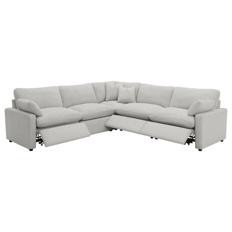 Collins Gray 5-Piece Modular Power Reclining Sectional Sofa from Coaster - Luna Furniture