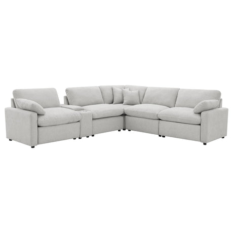 Collins Gray 6-Piece Modular Power Reclining Sectional from Coaster - Luna Furniture