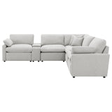 Collins Gray 7-Piece Modular Power Reclining Sectional from Coaster - Luna Furniture