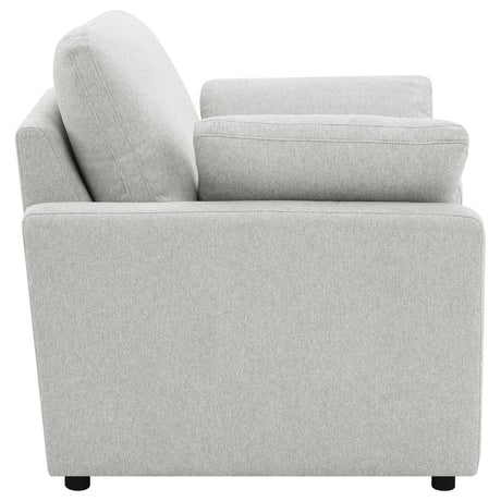 Collins Gray Upholstered Power Recliner Chair from Coaster - Luna Furniture