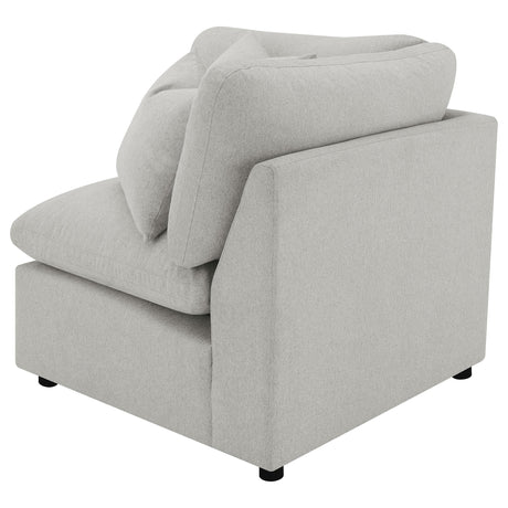 Collins Grey Upholstered Corner Chair from Coaster - Luna Furniture