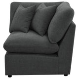 Collins Modular Corner Chair Dark Grey from Coaster - Luna Furniture