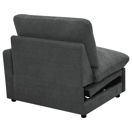 Collins Modular RAF Power Recliner Dark Grey from Coaster - Luna Furniture
