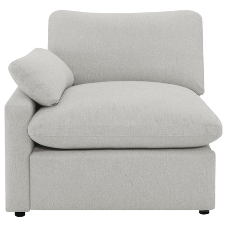 Collins Upholstered LAF Power Recliner Grey from Coaster - Luna Furniture