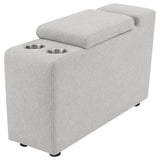 Collins Upholstered Modular Storage Console Grey from Coaster - Luna Furniture