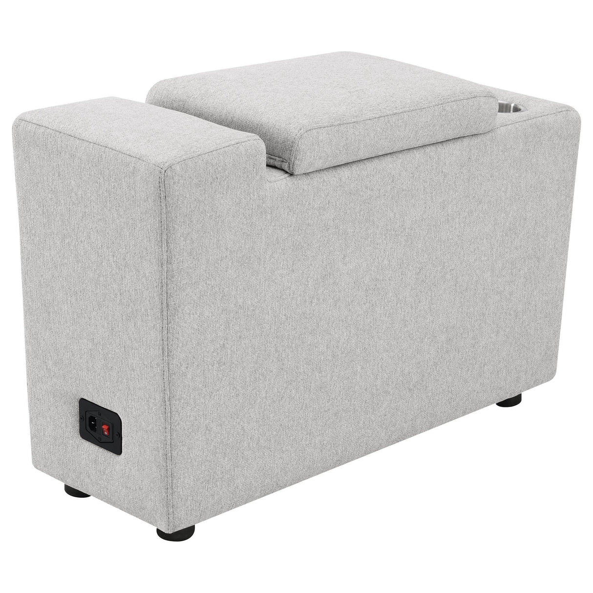 Collins Upholstered Modular Storage Console Grey from Coaster - Luna Furniture