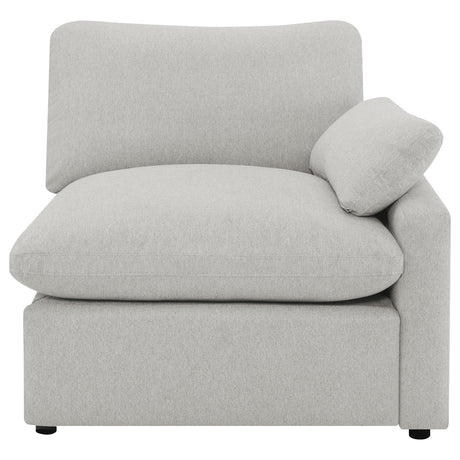 Collins Upholstered RAF Power Recliner Grey from Coaster - Luna Furniture