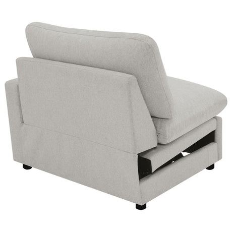 Collins Upholstered RAF Power Recliner Grey from Coaster - Luna Furniture