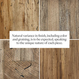 Abaso Console Table in Rustic Wormwood Oak from Four Hands - Luna Furniture