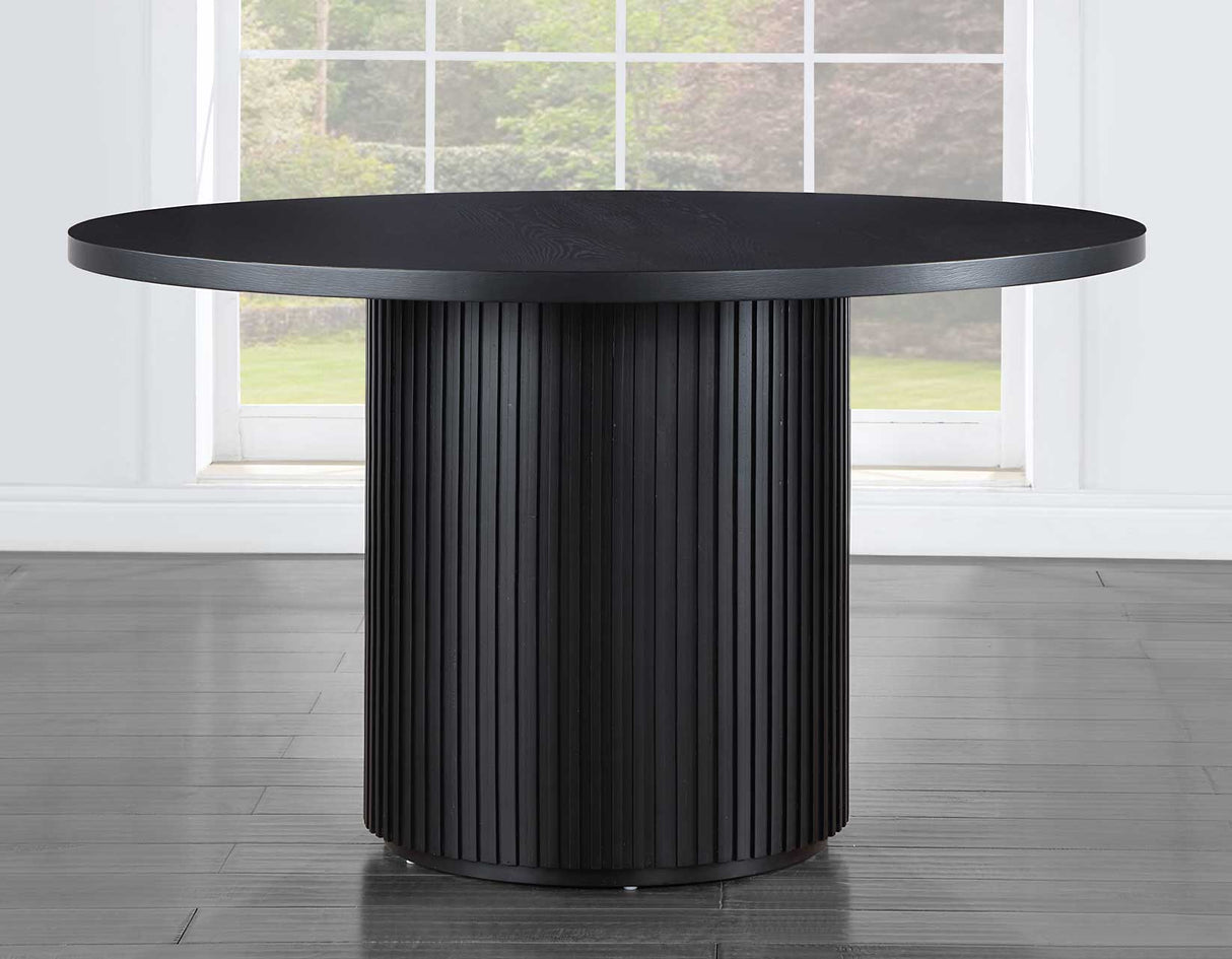 Colvin 52″ Round Dining Table, Black finish from Steve Silver - Luna Furniture
