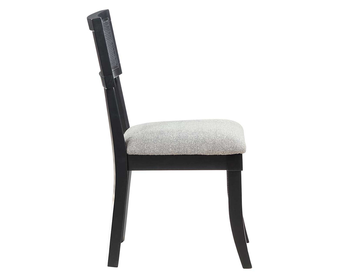 Colvin Cane Side Chair, Black from Steve Silver - Luna Furniture