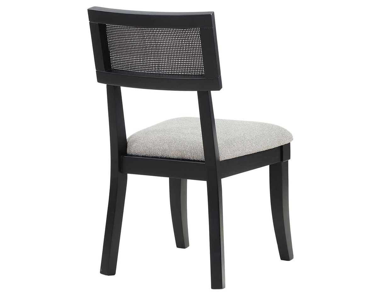 Colvin Cane Side Chair, Black from Steve Silver - Luna Furniture