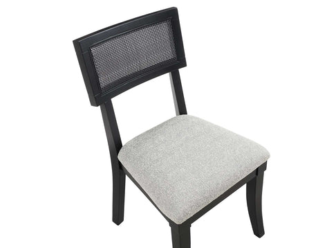 Colvin Cane Side Chair, Black from Steve Silver - Luna Furniture