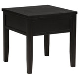 Concord Distressed Java 1-Drawer Square End Table from Coaster - Luna Furniture