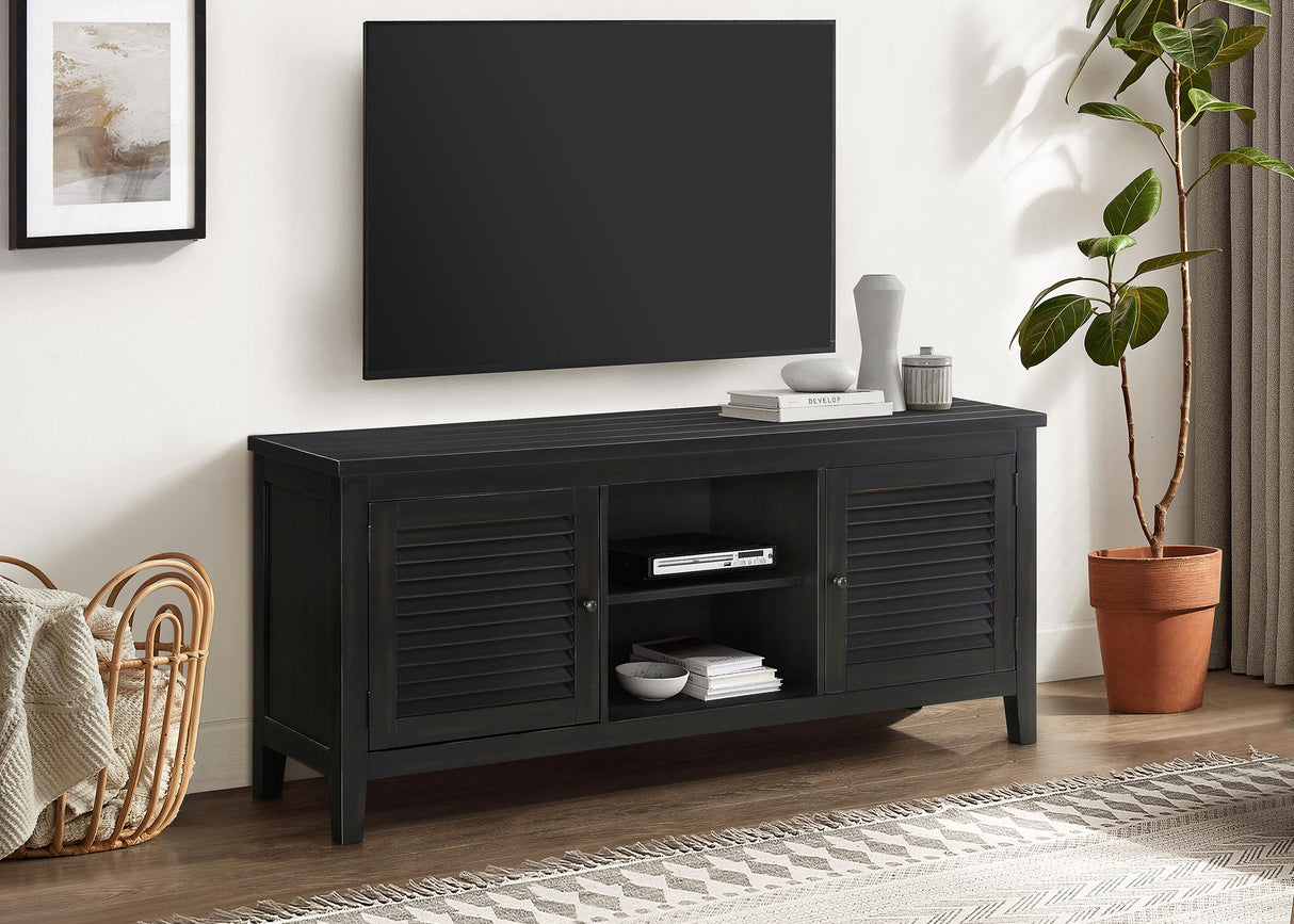 Concord Distressed Java 2-Door TV Stand Console from Coaster - Luna Furniture