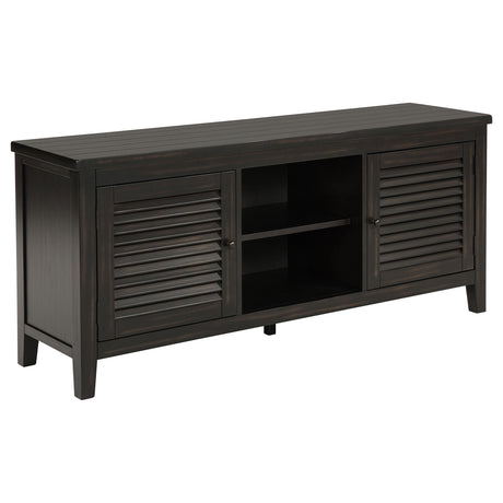 Concord Distressed Java 2-Door TV Stand Console from Coaster - Luna Furniture