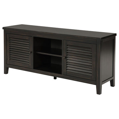 Concord Distressed Java 2-Door TV Stand Console from Coaster - Luna Furniture