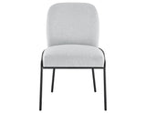 Conrad Upholstered Side Chair with Black Leg from Steve Silver - Luna Furniture