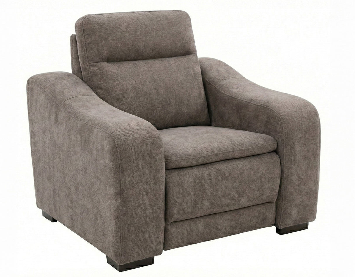Conroe Gray Dual-Power Recliner from Steve Silver - Luna Furniture