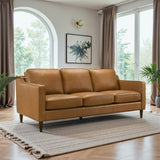 Cooper Tan Genuine Leather Sofa from Midinmod - Luna Furniture