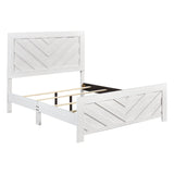 Corbin White Crossbuck Queen Panel Bed from Homelegance - Luna Furniture
