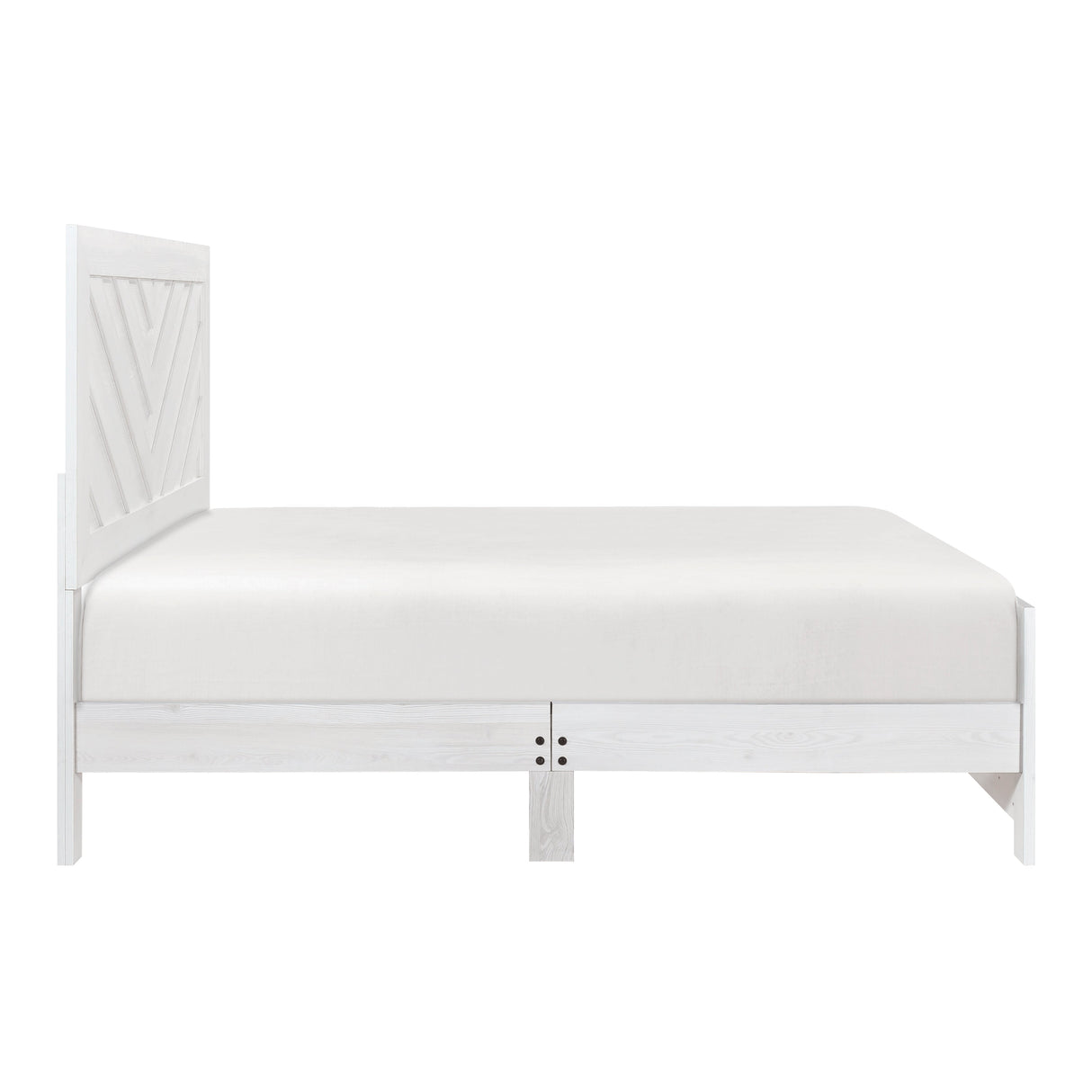 Corbin White Crossbuck Queen Panel Bed from Homelegance - Luna Furniture
