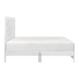 Corbin White Crossbuck Queen Panel Bed from Homelegance - Luna Furniture