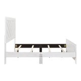 Corbin White Crossbuck Queen Panel Bed from Homelegance - Luna Furniture