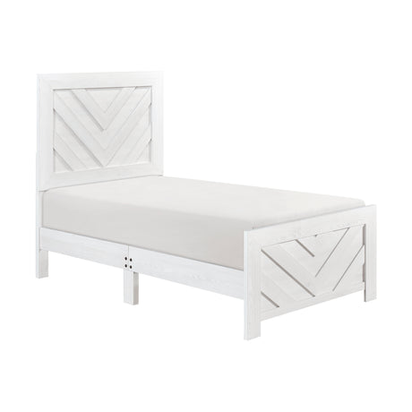Corbin White Crossbuck Panel Youth Bedroom Set from Homelegance - Luna Furniture