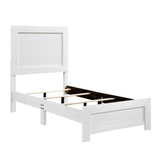 Corbin White Twin Panel Bed from Homelegance - Luna Furniture