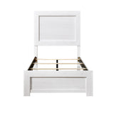 Corbin White Twin Panel Bed from Homelegance - Luna Furniture