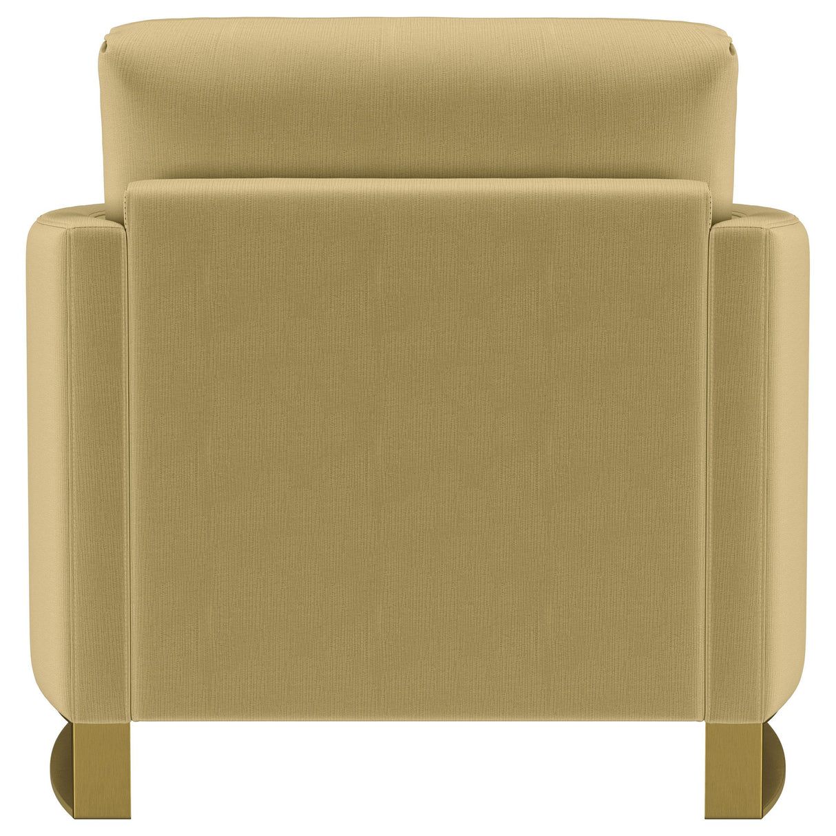 Corliss Camel Velvet Curved Track Arm Chair from Coaster - Luna Furniture