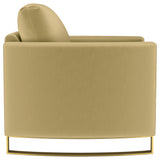 Corliss Camel Velvet Curved Track Arm Chair from Coaster - Luna Furniture