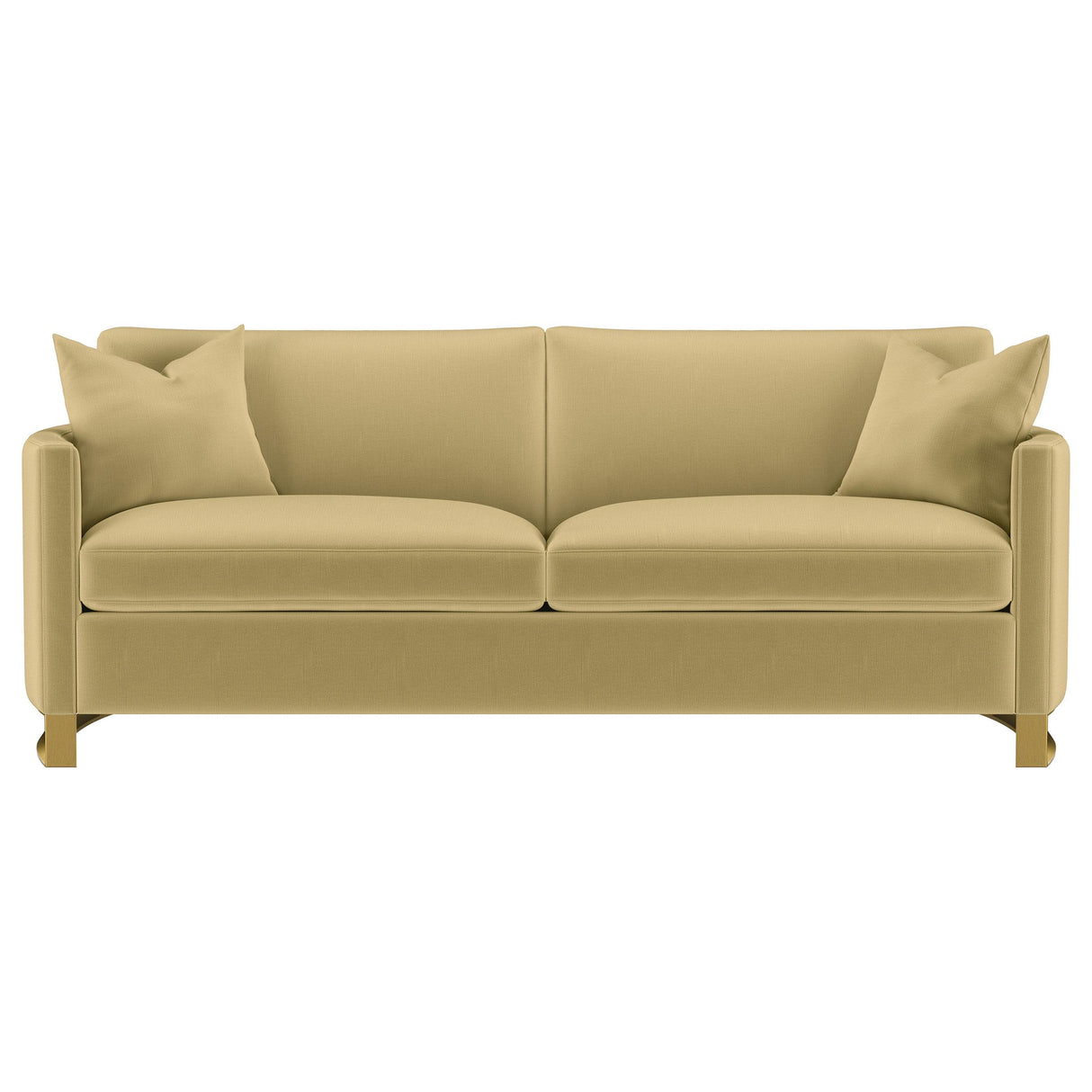 Corliss Camel Velvet Curved Track Arm Sofa from Coaster - Luna Furniture