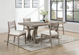 Cornelia Coastal Gray 5-Piece Rectangular Dining Set from Coaster - Luna Furniture
