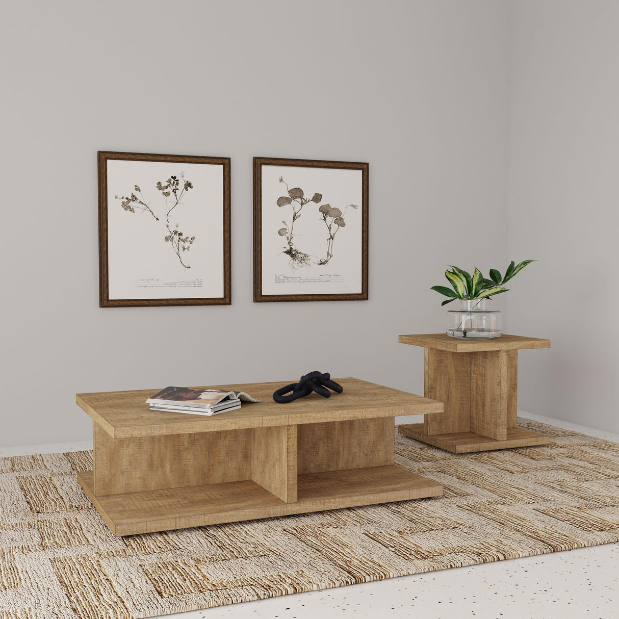 Cortona Mango 2-Piece Coffee and End Table Set from Coaster - Luna Furniture