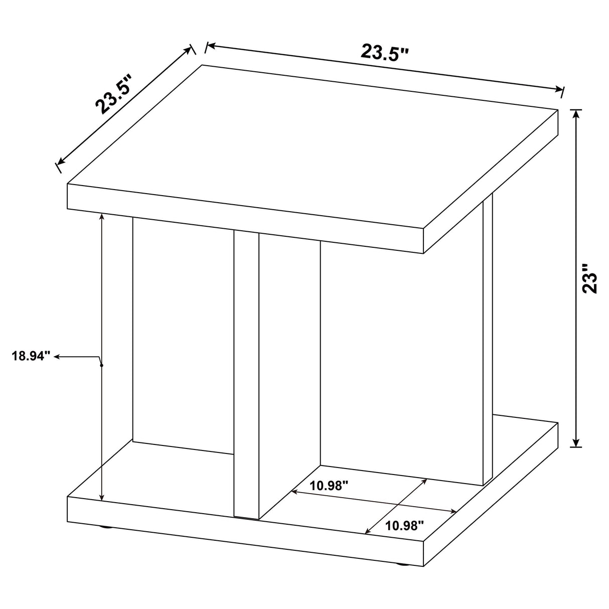 Cortona Mango Square End Table from Coaster - Luna Furniture