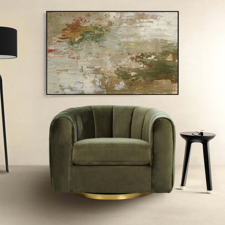 Cosey Green Velvet Swivel Chair from Ashcroft Furniture - Luna Furniture