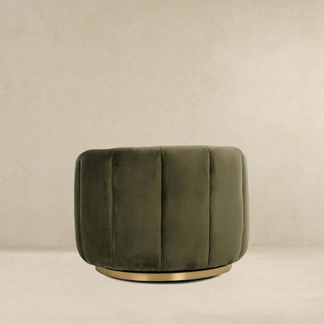 Cosey Green Velvet Swivel Chair from Ashcroft Furniture - Luna Furniture