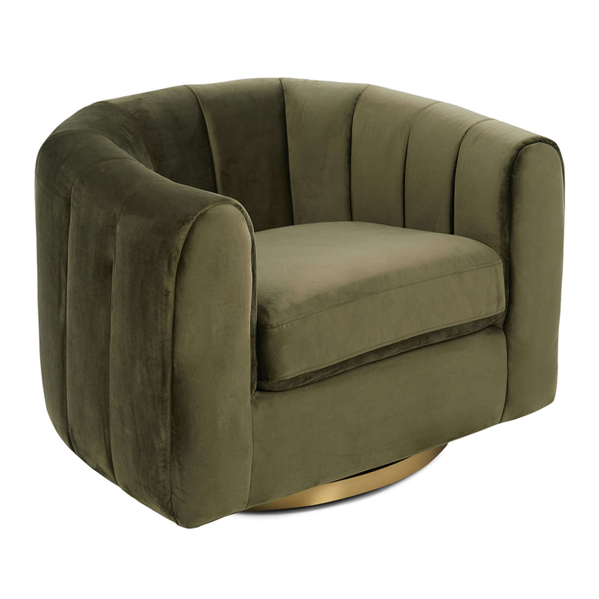 Cosey Green Velvet Swivel Chair from Midinmod - Luna Furniture