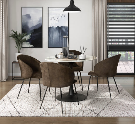 Cosimo Brown Side Chair, Set of 2 from Homelegance - Luna Furniture