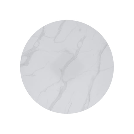 Cosimo Marble Print Tempered Glass-Top Round Dining Table from Homelegance - Luna Furniture