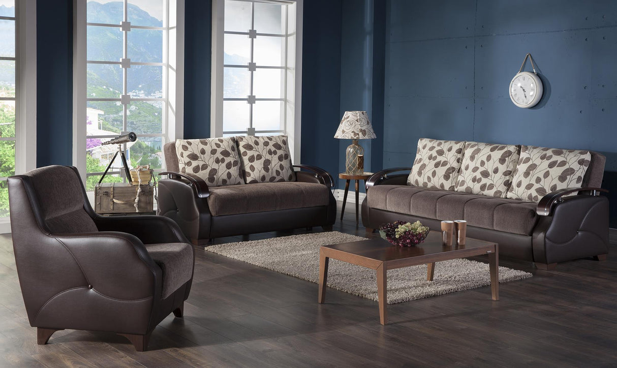 Costa Armoni Brown 3-Seat Sleeper Sofa from Bellona - Luna Furniture