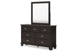 Covetown Dark Brown Dresser and Mirror from Ashley - Luna Furniture