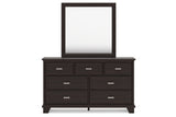 Covetown Dark Brown Dresser and Mirror from Ashley - Luna Furniture