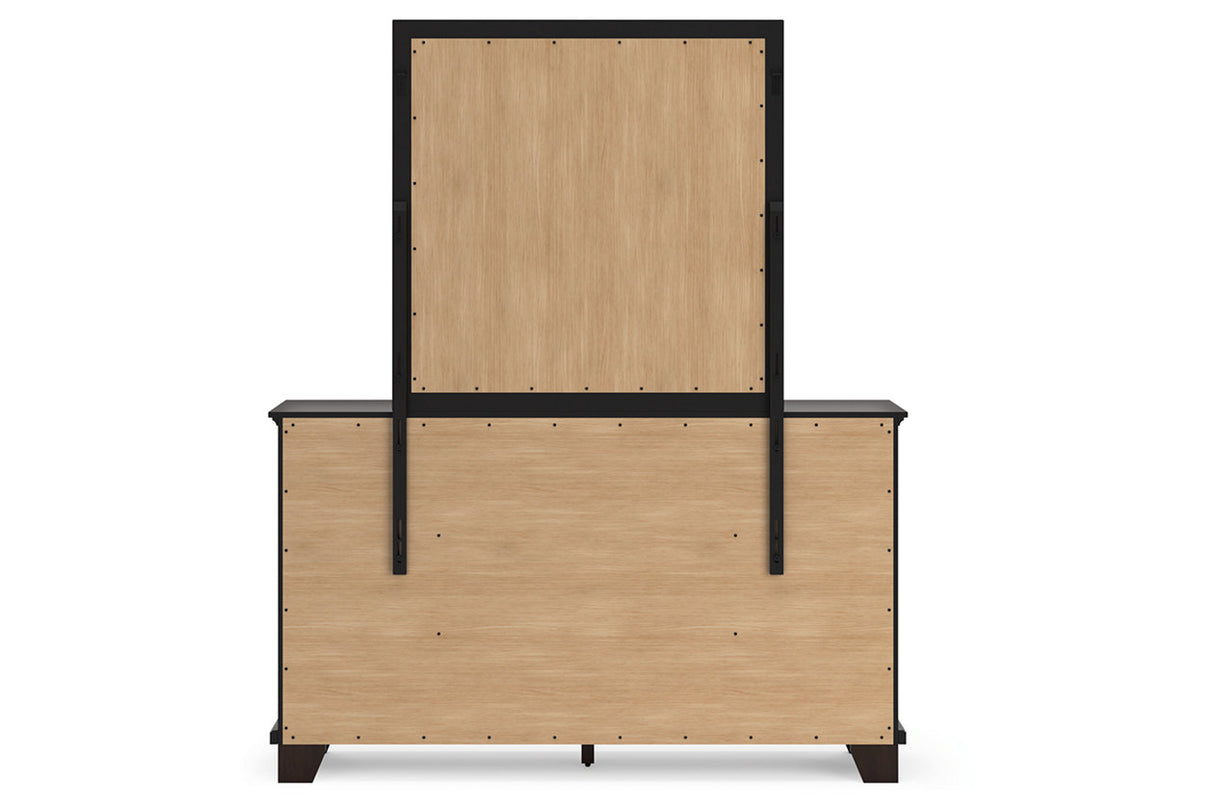 Covetown Dark Brown Dresser and Mirror from Ashley - Luna Furniture