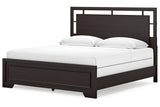 Covetown Dark Brown King Panel Bed from Ashley Furniture - Luna Furniture