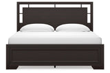 Covetown Dark Brown King Panel Bed from Ashley Furniture - Luna Furniture